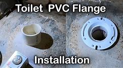 How to Install Toilet Flange | New construction toilet flange Installation