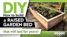 DIY - How to build a Raised Garden Bed - RealCedar.com