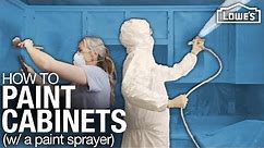 How To Paint Cabinets with a Paint Sprayer