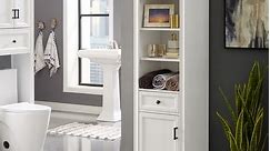 Crosley Tara Linen Cabinet In Vintage White - Bed Bath & Beyond - 23040292