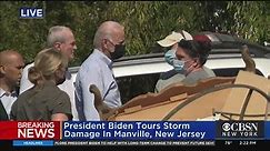 President Biden Tours Storm Damage In Manville, N.J.