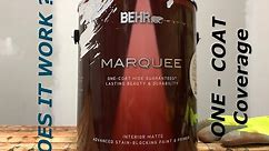 Does it Work ep1 | Behr Marquee paint - one coat guarantee | one-coat test | Review | best paint ?