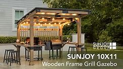 Backyard Grill Ideas | Sunjoy Backyard Grill Gazebo | DIY Outdoor Kitchen Ideas #sunjoylife #bbq