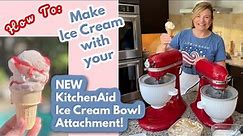 How to Make Ice Cream with your NEW KitchenAid Ice Cream Bowl Attachment