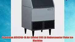Scotsman AFE424A1A Air Cooled 395 Lb Undercounter Flake Ice Machine