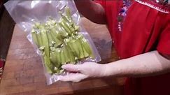 #316 OKRA, UNWRAPPED,... How I prepare it for the freezer . Plus..”tips"
