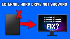 How To Fix External Hard Drive not Showing or Detecting in Windows 11[Solved]