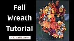 Fall Wreath Tutorial - How to Make a Fall Grapevine Wreath