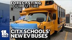 Baltimore unveils state's second-largest EV school bus fleet
