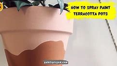 How to spray paint terracotta pots - Paint sprayed