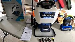 Kobalt 40v max Backpack Sprayer Unboxing & Review