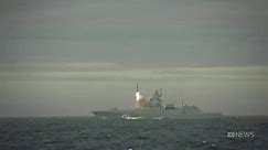 Russia shows off military might during Zircon hypersonic cruise missile test launch at sea