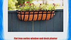 Panacea Products Flat Iron Series 30-inch (30) Window/Deck Planter Black