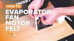 How to replace Freezer Evaporator Fan Motor Felt part # WR02X13734 on your GE Refrigerator