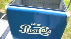 1950s Vintage Pepsi Cooler, Pepsi=Cola Collectible For Sale