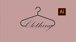 How to create hanger | how to design clothing logo | Adobe illustrator tutorial