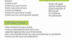 200 Phrases for saying THANK YOU in any situation!