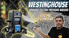 Westinghouse EPX3050 2050psi 1.76gpm electric pressure washer review and actual numbers test!