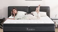 Vantto Full Size Mattress, 12 Inch Hybrid Memory Foam Mattress in a Box, Pressure Relief, CertiPUR-US