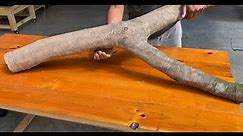 Creating an Extraordinary Swing from a Fallen Tree Branch | DIY Wood Swing