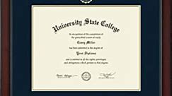 Georgia College & State University - Officially Licensed - PhD or Post-December 2015 Master's - Gold Embossed Diploma Frame - Document Size 14" x 11"