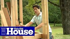 How to Build an Arbor Bench | This Old House