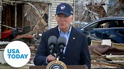 Kentucky tornadoes: Biden offers 100% federal support of 30-day cleanup | USA TODAY