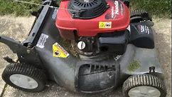How to Change oil on a push lawnmower QUICK EASY Less than 3 minutes Craftsman Honda Mower Video