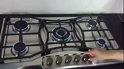 Gas Stove Top 34 inch YTX Kitchen, 34 inches Gas Cooktop 5 Burner, Gas Stove Top NG/LPG Convertible, Sliver Stainless Steel Dual Burners Propane Cooktop with Thermocouple Protection, Built-in Gas Hob