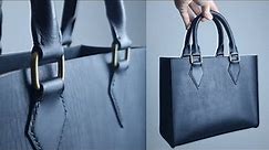 Making a HANDMADE Leather Handbag | FREE PATTERN | Luxury Leather Bag | Leather Craft