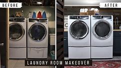 EXTREME Basement Laundry Room Makeover | Before & After