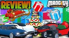 CHRISTMAS VEHICLES REVIEW In Mad City! (ROBLOX)