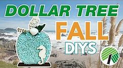 🍁 15 Best FALL Dollar Tree DIYS! Coastal Autumn DIY Beach Decor Crafts 2023