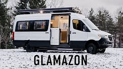 GLAMAZON Van Tour | Comfy and Rugged Sprinter Conversion