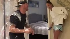 At least the shower’s on for him 🤷🏼‍♀️#cleanup #toofunny #couples #reels #pranks #familyfun | Lindy and Jlo