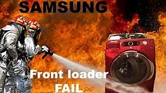 Samsung washer explodes / washing machine explosion PICTURES (front loader model wf337aag/xac)