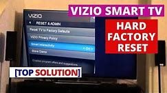 How to do Hard Factory Reset a VIZIO Smart TV | Reset VIZIO Smart TV to Factory Setting