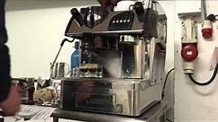 Stafco Markus 1 group traditional espresso machine demonstration