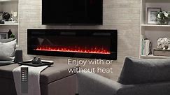 Dimplex Sierra 72 in. Wall/Built-in Linear Electric Fireplace in Black SIL72