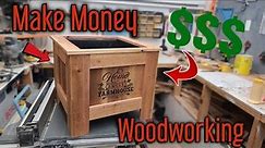 Simple Cedar Planter Box - Make Money Woodworking - With Fence Pickets!!