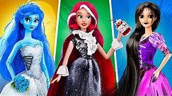 14 DIY Barbie Doll Hacks and Crafts / Disney Princesses Halloween Ideas
