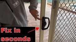 How to fix loose sliding patio door handle