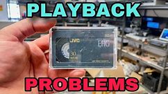 How to Fix VHS and VhsC tapes **shaky jumpy playback ** video tape transfer service in Pensacola, FL