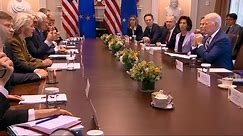 Biden, EU leaders pledge support for Ukraine, Israel during White House summit
