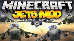 Minecraft: JETS! (Fighter Jets, Harriers, Missiles, Mini Guns, & MORE!) | Mod Showcase