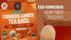 FGO Organic Turmeric Ginger Tea, Eco-Conscious Tea Bags, 100 Count