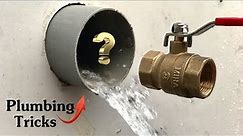 Plumbing near me will be surprises for you ! Install valve onto large pvc pipes in the simplest way!