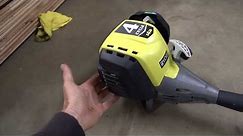 Blade & Ryobi S430 4 cycle trimmer destroying weeds.