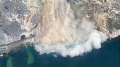 Landslide triggered in Italy