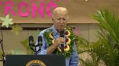 Joe Biden compares small kitchen fire with devastation in Maui